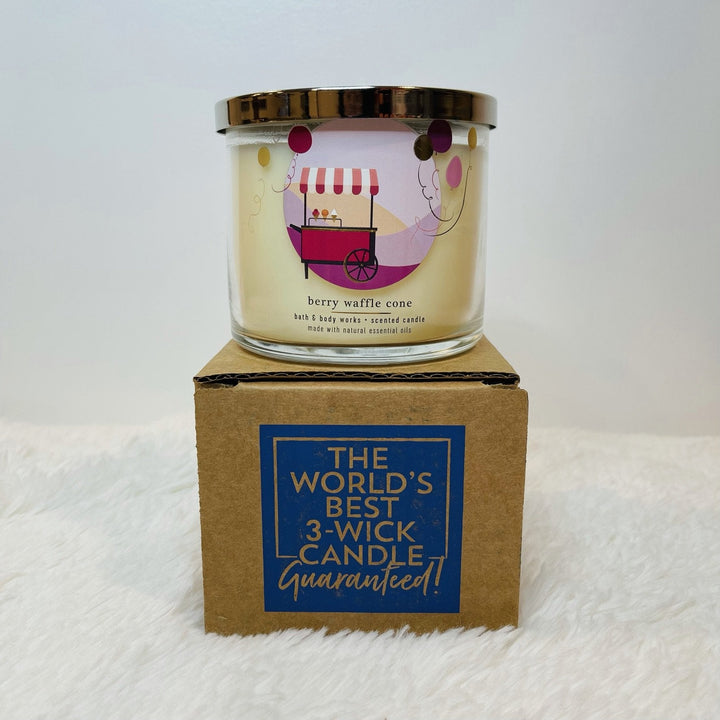 Berry Waffle Cone (3-Wick Scented Candle)