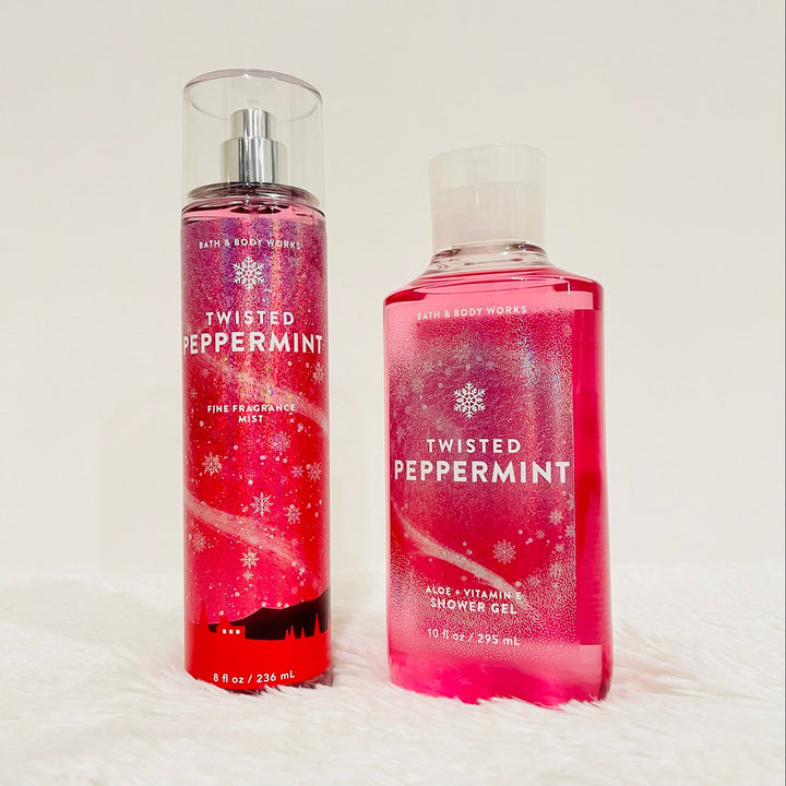 TWISTED PEPPERMINT Fragrance Mist & Shower Gel Duo Gift Set (Bath & Body Works)